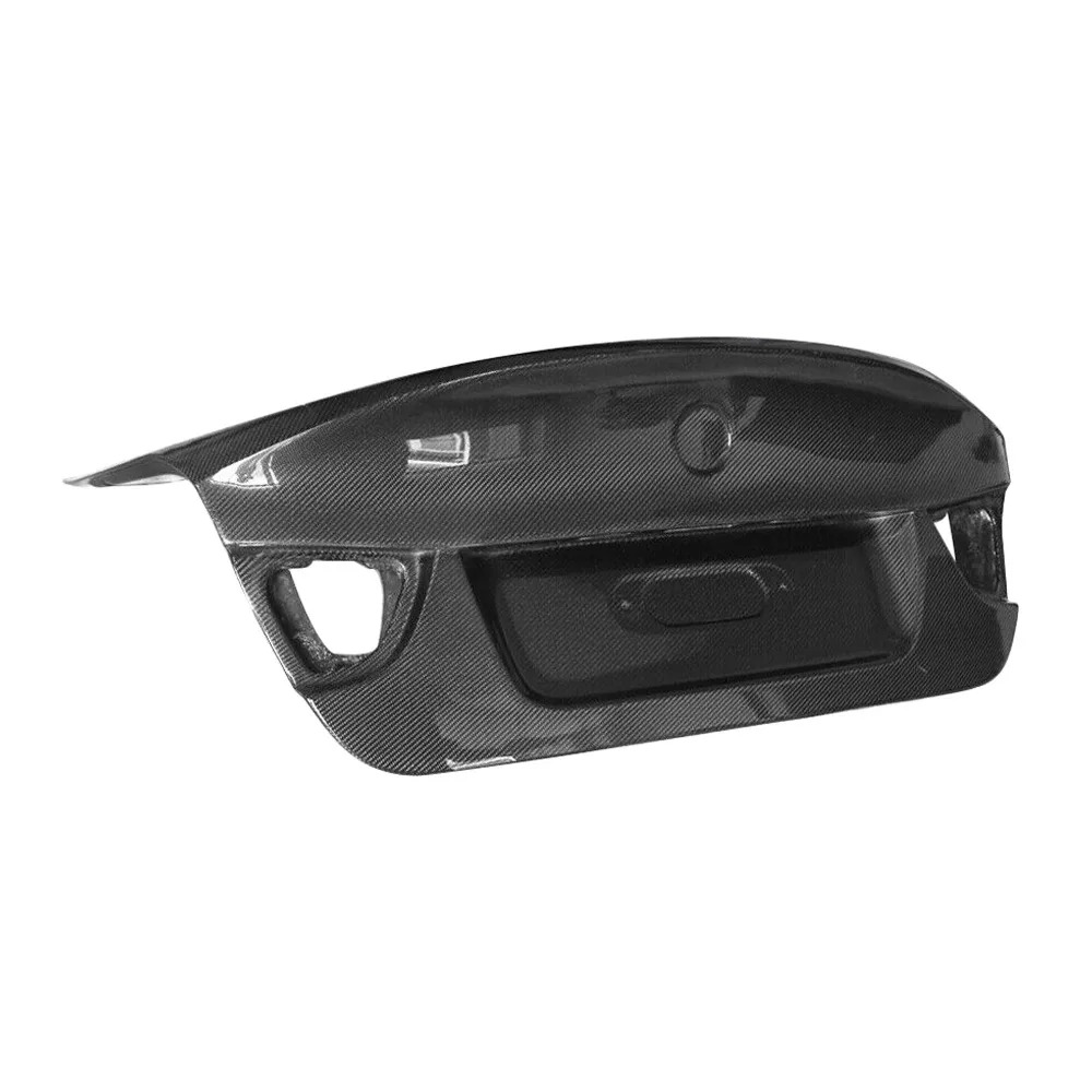 Real Carbon Fiber Rear Bumper Hood with Trunk Step Bar MBJ Style  for  3 Series E90 LCI 4-Door 2009-2013 E90 Rear Trunk
